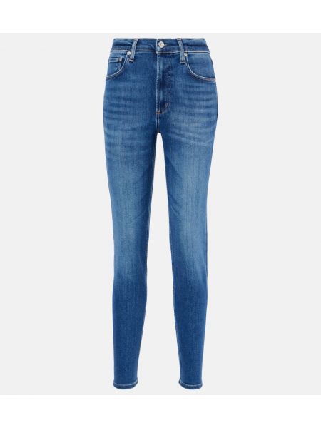 Hög midja skinny fit-jeans Citizens Of Humanity blå