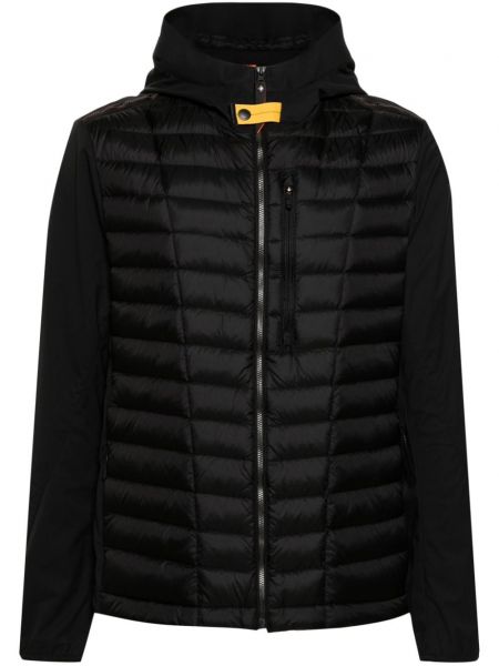 Prošivena pernata jakna s kapuljačom Parajumpers crna