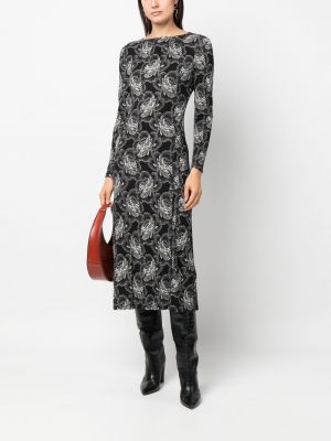 Robe mi-longue à imprimé Dvf Diane Von Furstenberg