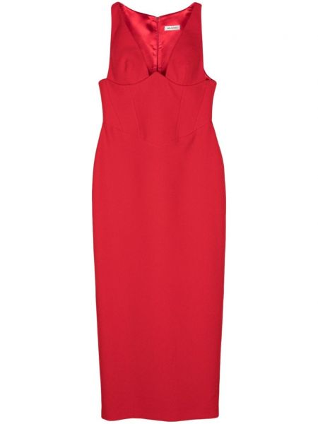 Ίσιο φόρεμα The New Arrivals Ilkyaz Ozel κόκκινο