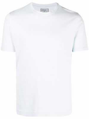 Camiseta de cuello redondo Fedeli azul