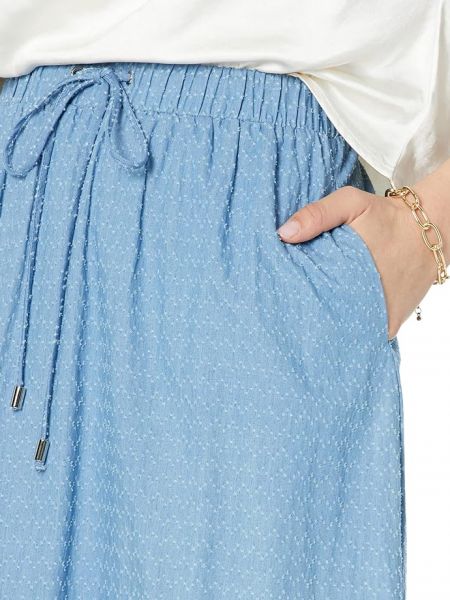Джинсовая юбка в горошек Line & Dot синяя