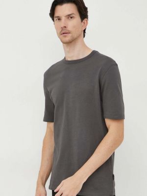 Bavlněné tričko Sisley šedé