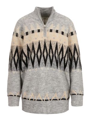 Меланжов пуловер Object Tall