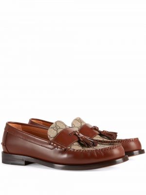 Loafer-kingad Gucci pruun