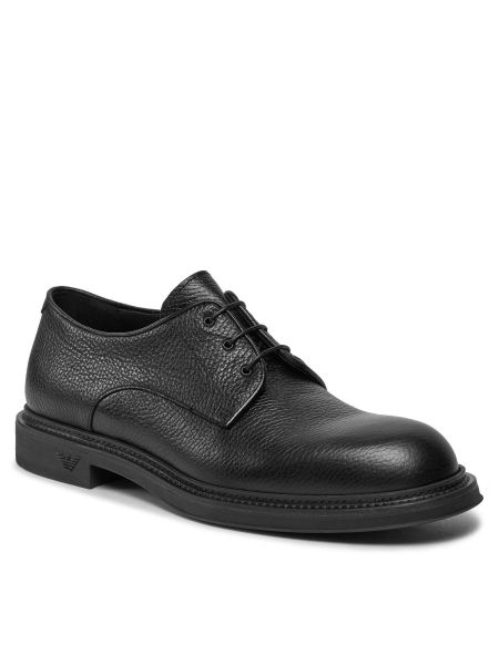 Ilgaauliai batai Emporio Armani juoda