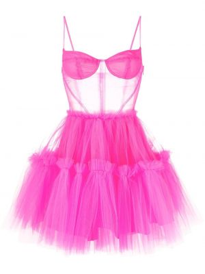 Прозрачна мини рокля Act Nº1 розово