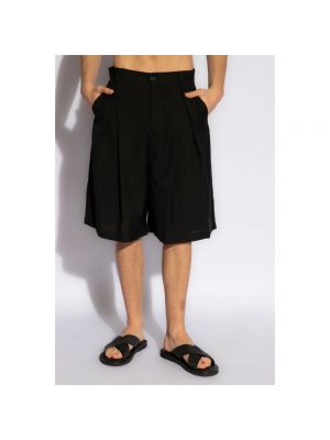 Pantalones cortos de lana Emporio Armani negro