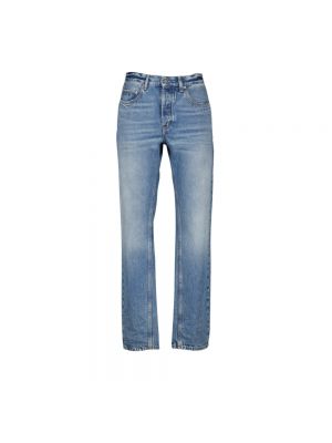 Proste jeansy relaxed fit Saint Laurent niebieskie