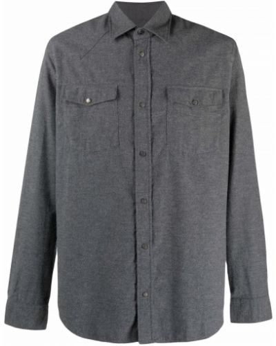 Camisa con bolsillos Dondup gris