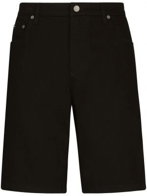Kratke jeans hlače Dolce & Gabbana črna