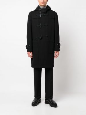 Mantel mit kapuze Lardini schwarz