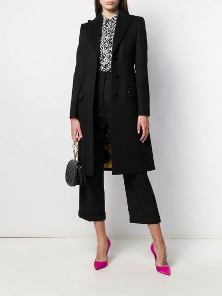 Abrigo ajustado con botones Dolce & Gabbana negro