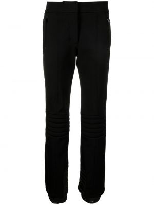 Ravne hlače Moncler Grenoble črna