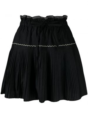 Černé plisované mini sukně Ulla Johnson
