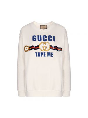 Хлопковый свитшот Gucci белый