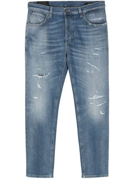 Distressed stretch-jeans Dondup blau