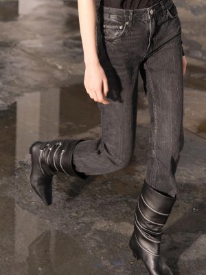 Ботинки на молнии Zara черные