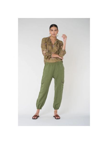 Pantalones cargo con bolsillos Bazar Deluxe verde