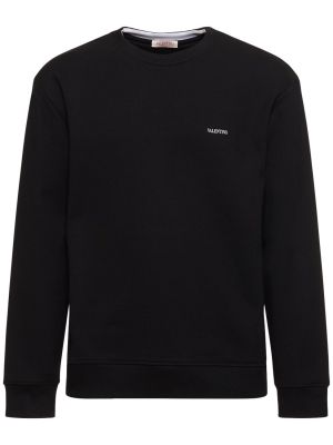 Sweatshirt aus baumwoll Valentino schwarz