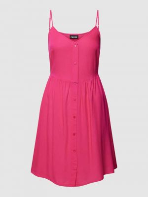 Sukienka mini Pieces różowa
