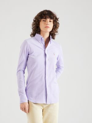 Риза slim Polo Ralph Lauren виолетово