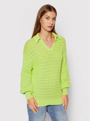Oversize пуловер Na-kd зелено