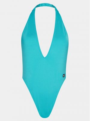 Stroj kąpielowy jednoczęściowy Calvin Klein Swimwear niebieski