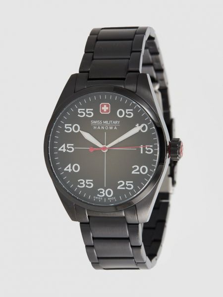 Czarny zegarek Swiss Military Hanowa