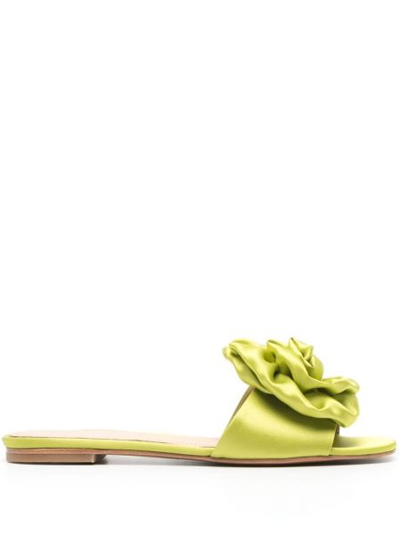 Sandale cu model floral Paloma Barcelo verde