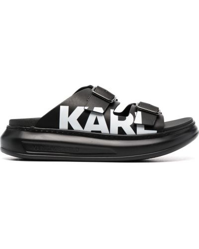 Sandale cu cataramă chunky Karl Lagerfeld negru