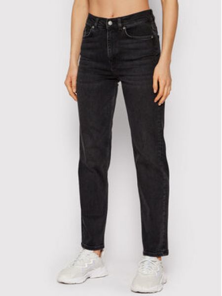 Прямые джинсы Selected Femme черные