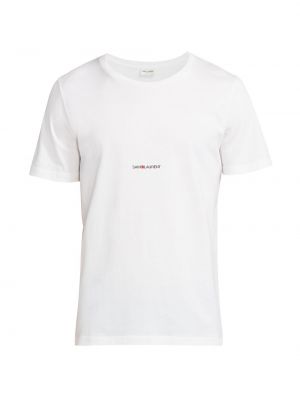 Классическая футболка Saint Laurent белая