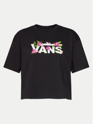 T-shirt à fleurs Vans noir