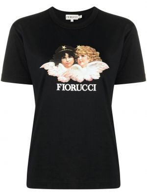 T-shirt z nadrukiem Fiorucci - Сzarny
