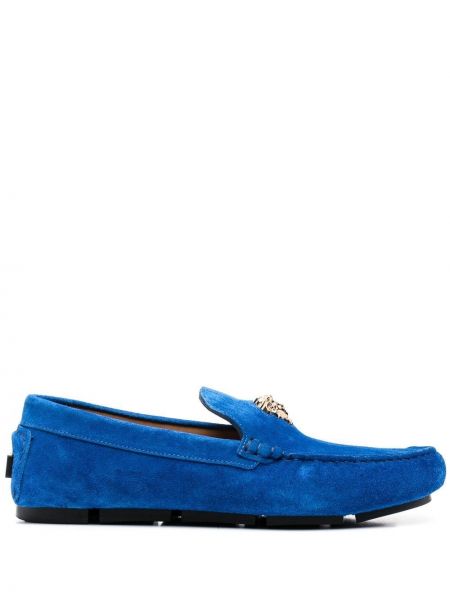 Ruskind loafers Versace blå