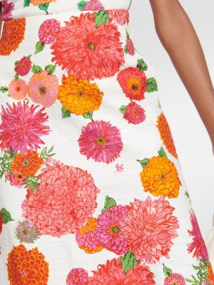 Kvetinová bavlnená dlhá sukňa La Doublej