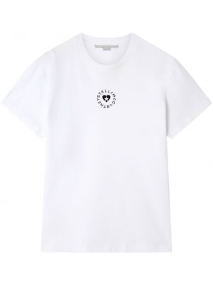 T-shirt di cotone Stella Mccartney bianco