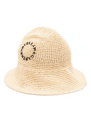 Siuvinėtas kepurė Stella Mccartney smėlinė