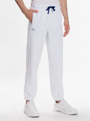 Pantaloni sport cu croială lejeră Blauer alb