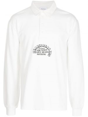 Medvilninis polo marškinėliai Palmes balta