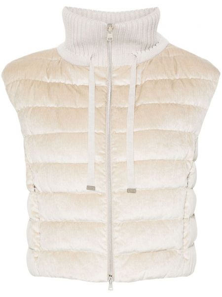 Velour quiltet vest Herno