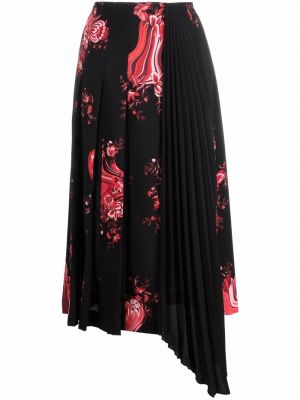 Falda de flores con estampado Vivetta negro