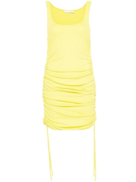 Μίντι φόρεμα Amen κίτρινο