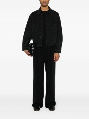 Džínová bunda s kapsami Lemaire černá