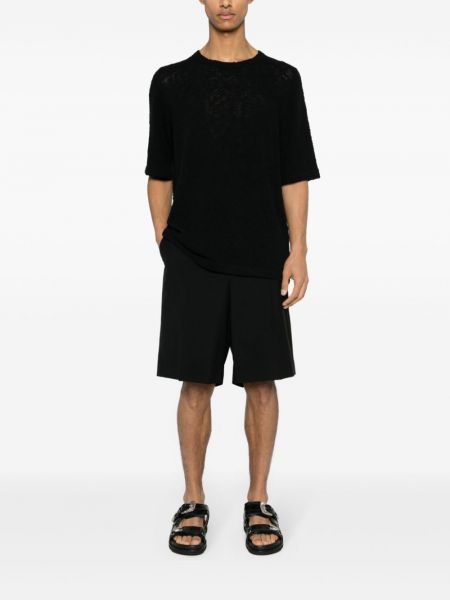 T-shirt en tweed Séfr noir