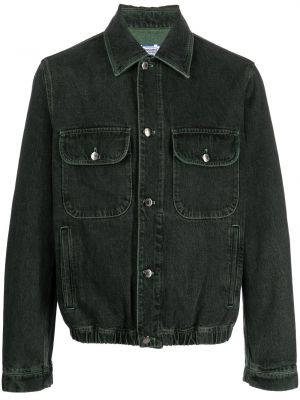 Haftowana kurtka jeansowa bawełniana Missoni zielona