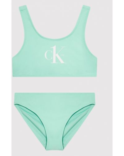 Calvin Klein Swimwear Női fürdőruha KY0KY00013 Zöld