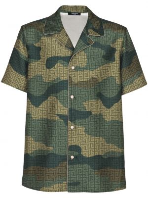 Hemd mit camouflage-print Balmain