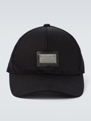 Medvilninis kepurė su snapeliu Dolce&gabbana juoda